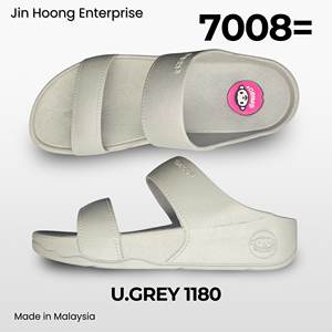 @migo Sandalias Flip-Flop para Mujer 7008= Gris Claro, Cómodas, Ligeras, con Suela Gruesa Antideslizante, Resistentes al Agua, Tacón de 4cm, Hechas en Malasia - Product Image 2