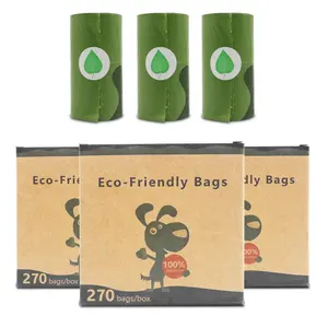 Dog Poop Bags, 270 Pet Waste Bags, 100% vazamento prova extra grosso e forte biodegradável lavanda Poop Bag