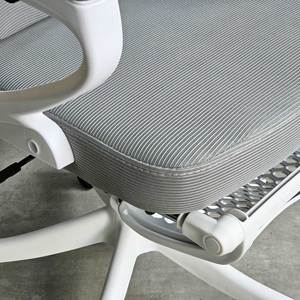 GAK909 Ergonomic Office Swivel Chair <b>Footrest</b> Lift Adjustable Headrest Reclining Feature Durable Foam Fabric Aluminium Iron - Product Image 5