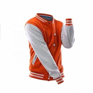Chaqueta Bomber de Lana para Hombre, Talla Grande, Personalizada OEM, Cuello Alto, Transpirable, Resistente al Viento, Estilo Universitario, con Parches Bordados - Product Image 6