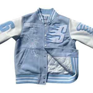 Mens casual bomber <b>jacket</b> with zipper front and custom logo option streetwear fashion outerwear in multiple colors - Product Image 1