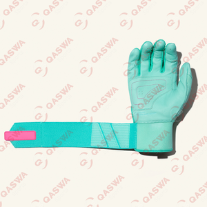 Nuevo diseño de guantes de bateo de béisbol de cuero de color menta logotipo personalizado dedo completo ropa deportiva al aire libre guantes de bateo de béisbol - Product Image 4