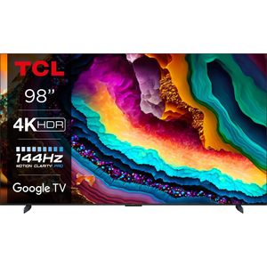 98-Inch Smart <b>TV</b> with 4K Ultra HD and QLED <b>Backlight</b> WiFi 120Hz Refresh Rate Black Television with Variety of Screen Sizes - Product Image 2