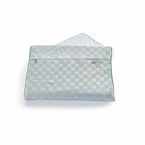 Almohada Ergonómica de Soporte para Cuello Cervical, Cama Cómoda, Núcleo de Espuma Viscoelástica de Látex, Diseño Moderno, Tela Transpirable, Patrón Geométrico - Product Image 4