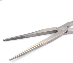 Nouvelle pince à nez en acier inoxydable à chaîne Extra longue à mâchoire droite de 11 pouces, poignée rouge, toutes les tailles disponibles - Product Image 5