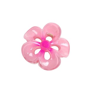Nueva Pinza para el Cabello con Diseño de Corazón y Flores Coloridas, para Mujeres y Niñas, Uso Diario, Material Plástico PC, Accesorio para el Cabello - Product Image 3