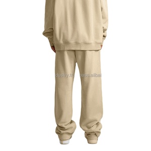 Pantalones de chándal holgados de peso pesado personalizados para hombre, pantalones de barril rectos de cintura alta al por mayor, ropa cómoda ligera para hombre - Product Image 2