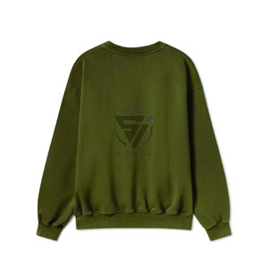 เสื้อฮู้ดดี้คอโอ ผ้าเทอร์รี่ สตรีทแวร์ พิมพ์โลโก้ได้ตามสั่ง มีเชือกผูก ปรับได้ ไซส์ใหญ่พิเศษ ผ้าฝ้าย 100% เสื้อสวมหัวลำลอง ยูนิเซ็กส์ สำหรับฤดูใบไม้ผลิ - Product Image 2