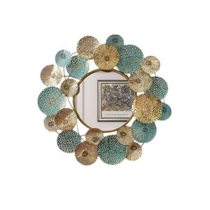 Miroir mural en métal de première qualité Art décoratif mural élégance décoration de la maison miroir mural pour hôtel salon chambre - Product Image 2