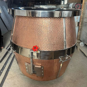 Expérience de cuisine indienne authentique équipement de cuisine commerciale fabriqué à la main en cuivre martelé gaz Tandoor résistant aux intempéries facile - Product Image 1
