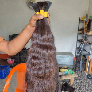 ผมต่อแบบตรงเรมี่แบบเส้นเดียวที่ยังไม่ผ่านกระบวนการจากซัพพลายเออร์อินเดีย - Product Image 1