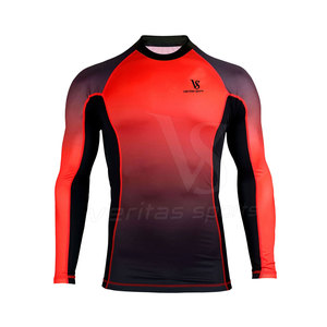 Prix usine Offre Spéciale produit personnalisé meilleure vente dernière conception Rash Guard pour hommes adultes respirant Rash Guard chemises et hauts - Product Image 1