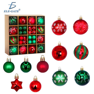 Set di 44 Ornamenti Natalizi in Cristallo di Alta Qualità, Personalizzabili con Stampa UV, Decorazioni per la Casa per Uso Tutto l'Anno, Confezionati in Scatola - Product Image 1