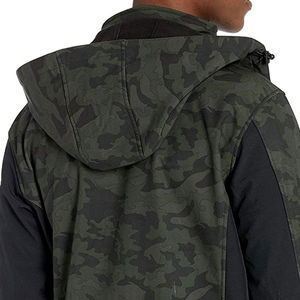 Chaqueta Cortavientos con Capucha de Manga Larga para Hombre, 100% Poliéster de Alta Calidad, Chaqueta Cortavientos Softshell con Logotipo Personalizado para Hombre - Product Image 6