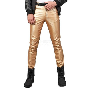 Pantalones de cuero personalizados de alta calidad para hombre, ropa de invierno para hombre, pantalones de cuero para exteriores, en stock - Product Image 1
