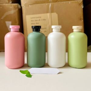 Bouteille de gel douche de lavage corporel vide cylindre forme ronde bouteilles en plastique transparent bouteille de shampooing avec bouchon à vis ou autre bouchon - Product Image 6