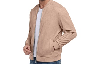 คอลเลคชั่นเสื้อแจ็คเก็ตแฟชั่นขายส่งปี 2026 แจ็คเก็ตหนังแขนหนัง แจ็คเก็ตหนังขนสัตว์หนาน้ำหนักมากสำหรับผู้ชาย แจ็คเก็ตฤดูหนาว - Product Image 3