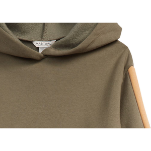 Set Felpa con Cappuccio e Pantaloni in Pile Verde Oliva per Bambina, 2 Pezzi, Abbigliamento per Bambine Taglia 3T - Product Image 3