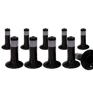 Delimitador para Guía de Estacionamiento, 30 x 8 cm, Negro, Flexible, Juego de 10 Piezas - Product Image 1