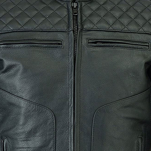 เสื้อแจ็กเก็ตสำหรับขี่มอเตอร์ไซด์หนังแท้สำหรับผู้ชายกันลมกันน้ำสำหรับฤดูหนาว - Product Image 4
