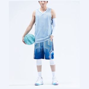 2024 unisexe hommes adultes basket-ball uniforme ensemble personnalisé Sublimation imprimé Jersey chemises Shorts respirant séchage rapide 100% - Product Image 1