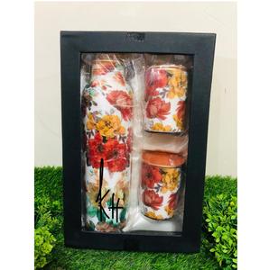 Bouteille d'eau en cuivre coloré givré, verres faits à la main pour la maison Meena imprimé bouteille d'eau intelligente personnalisée de haute qualité - Product Image 4