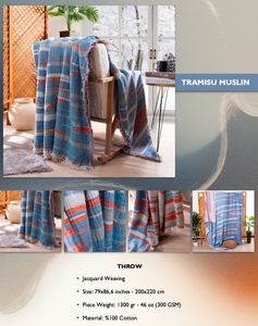 DAFNI BIG PAZAR 100% Cotton Breathable Woven Jacquard Plain Dyed Warp Suede <b>Tassel</b> Bedspread 200x230cm <b>Throw</b> Blanket Pique - Product Image 4