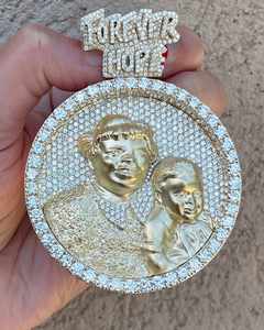 Colgante de Oro Amarillo de 18K con Nombre Personalizado, Estilo Hip Hop, para Hombre, con Moissanita Certificada por GRA, Regalo - Product Image 2