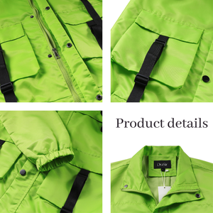 ¡Novedad de 2023! Chaqueta de cuero Bomber con cremallera de PU para hombre con logotipo personalizado, diseño personalizable a la moda - Product Image 6