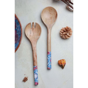 ชามผสมอาหารทำด้วยมือถ้วยเสิร์ฟอาหารแบบใหม่ดูหรูหราเป็นมิตรต่อสิ่งแวดล้อมทำจากไม้ - Product Image 2