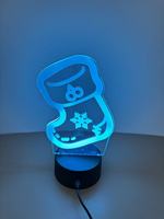 Eid Mubarak 3D Led Lampe Ramadan Veilleuse Led Lune Étoile Eid Chambre Décoration Lumière Ornement Ramadan Décoration