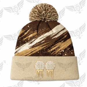 Wholesale Custom Y2K Beanies Designer <b>Knitted</b> Winter Wool Hats with Embroidered Logo Acrylic Bobble Hats - Product Image 5