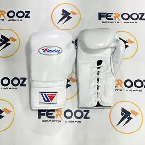 Gants de MMA en cuir de vachette véritable OEM, ensemble de sparring de boxe avec poignées antidérapantes, design respirant, entraînement professionnel - Product Image 2