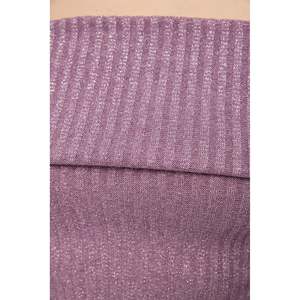 Chemise en polyester tricoté pour femmes, décontractée et formelle, manches longues, col rond, logo brodé sur le devant, décorations en dentelle et plumes, sequins - Product Image 4