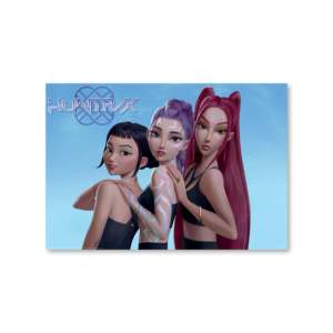 Póster de K-Pop Demon Hunters, Rumi Mira y Zoey, Impresión Artística en Papel para Colgar - Product Image 1