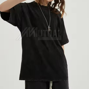 Camiseta de lavado ácido para hombre superventas, nuevo diseño, tejido de punto de algodón 100%, MOQ bajo, venta al por Mayor en Venta - Product Image 3