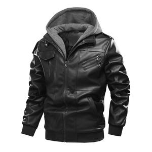 Veste en cuir grande taille de haute qualité pour hommes, vêtements d'extérieur coupe-vent, fermeture à glissière, vêtements de course automobile respirants - Product Image 3