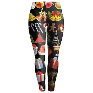Pantalones de Yoga transpirables de secado rápido con logotipo personalizado superventas fábrica al por mayor mallas deportivas suaves con logotipo en la cintura para mujer - Product Image 1