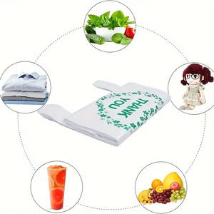 ถุงเสื้อยืด HDPE/LDPE กำหนดขนาดเองขายส่งจำนวนมากพิมพ์แบบกำหนดเอง - Product Image 6