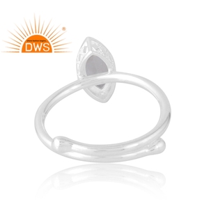 Meilleure vente 925 argent Sterling naturel vert améthyste pierre précieuse bague bijoux personnalisés pour les femmes cadeau pour elle - Product Image 2
