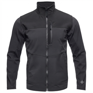Chaqueta de Lana Unisex al por Mayor, Estilo Urbano, Impermeable, Resistente al Viento, Ecológica, con Cuello Alto y Cierre de Cremallera, Tejido de Lana/Poliéster - Product Image 3