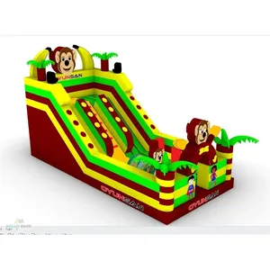High Grammage <b>PVC</b> <b>Tarpaulin</b> Inflatable Monkey Playground Toy Slide for Kids - Product Image 3