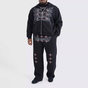 Baggy survêtement hommes coton polaire Polyester lourd confortable 500 GSM surdimensionné survêtement hommes - Product Image 1