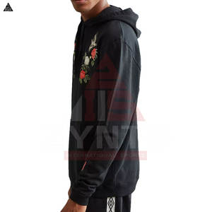 Sweat à capuche personnalisé avec broderie de logo, qualité supérieure, en coton mélangé épais, idéal pour la vente en gros, sweat à capuche vierge de qualité premium pour broderie. - Product Image 5