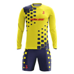 Conjunto de Uniforme de Fútbol de Poliéster de Alta Calidad OEM, Uniforme de Fútbol Unisex para Adultos, Impresión Digital, Ropa de Malla de Entrenamiento, Color Personalizado - Product Image 4