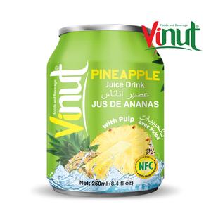 250ml peut/conserve goût original ananas jus distribution boisson conception d'emballage livraison le client - Product Image 4