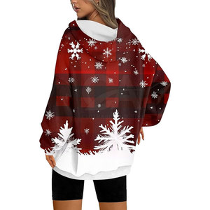 Made in Pakistan New Design Christmas Hoodie Fashionable <b>Sublimation</b> Christmas <b>Hoodies</b> Anti-pilling breathable <b>hoodies</b> for woman - Product Image 2