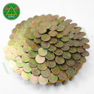 Clous de toiture en bobine 1-1/4 "x.120 7200pcs revêtement jaune à tige annulaire, tête plate 60 rouleaux/carton pour projets de toiture du Vietnam - Product Image 6