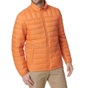 Chaqueta de Plumón Personalizada para Hombre, Cuello Alto, Logotipo Frontal, Transpirable, Ecológica, de Nailon/Poliéster, Chaqueta de Invierno de Alta Calidad - Product Image 6