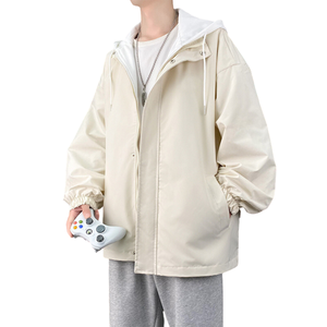 OEM conception de logo personnalisé hommes fermeture éclair à capuche cardigan pull veste décontracté solide tricoté à capuche - Product Image 2